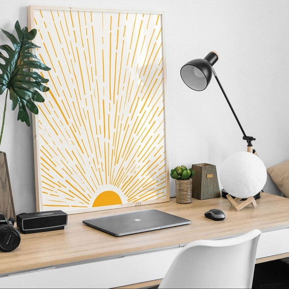 Minimalist sunshine poster, 24 x 36 - Picture 2 of 2